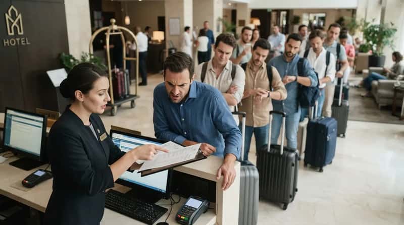 #5 - Demanding a Line-by-Line Fee Breakdown While the Line Behind Grows (Image Credits: Gemini)