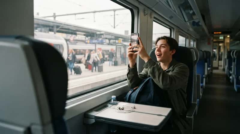 #15 - The Window Seat With the Phone Already Raised (Image Credits: Gemini)