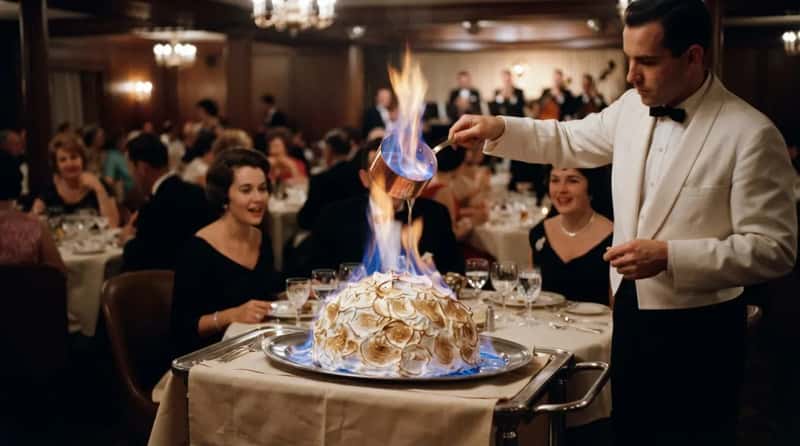 #6 - Baked Alaska, Set Ablaze With 151-Proof Rum (Image Credits: Gemini)