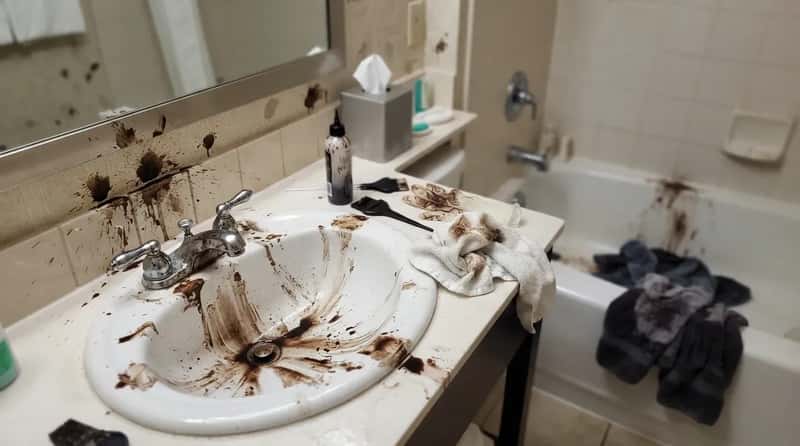 #16 - Turning the Bathroom Into a Personal Salon and Leaving Hair Dye Everywhere (Image Credits: Gemini)