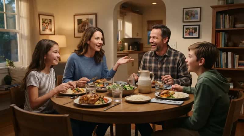 #10 - Weeknight Dinners Had Actual Conversation, Not Just Silence and Screens (Image Credits: Gemini)