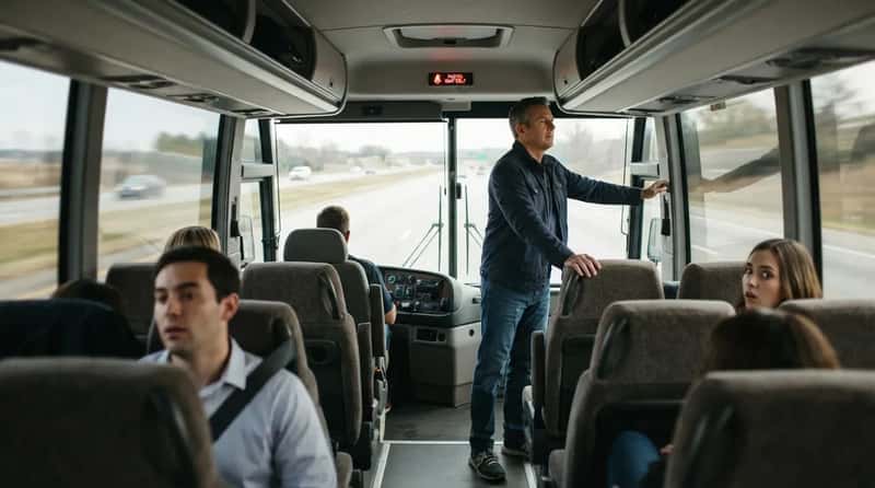 #5 - The Standing-While-Moving Passenger Who Ignores the Seatbelt Sign (Image Credits: Gemini)