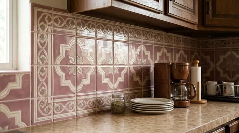 #16 - Decorative Tile Backsplashes That Made Kitchens Personal (Image Credits: Gemini)