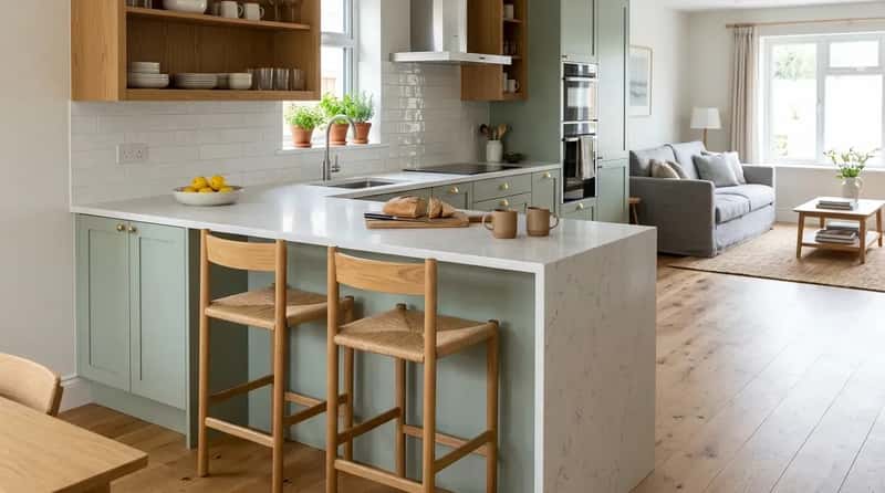 #20 - The Peninsula Kitchen: The Underdog That Outperforms Islands Half the Time (Image Credits: Gemini)