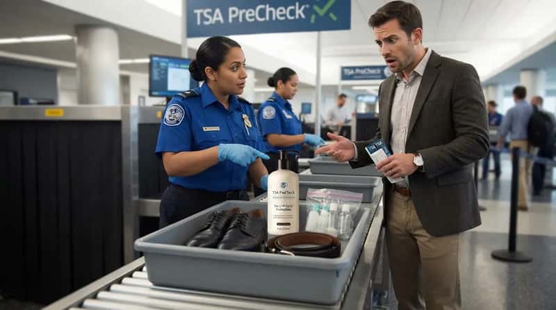 #7 - Assuming PreCheck Cancels Out the Liquids Rule (Image Credits: Gemini)
