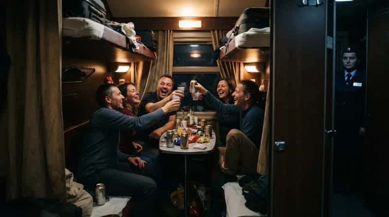 #6 - Turning a Shared Compartment Into a Party (Image Credits: Gemini)
