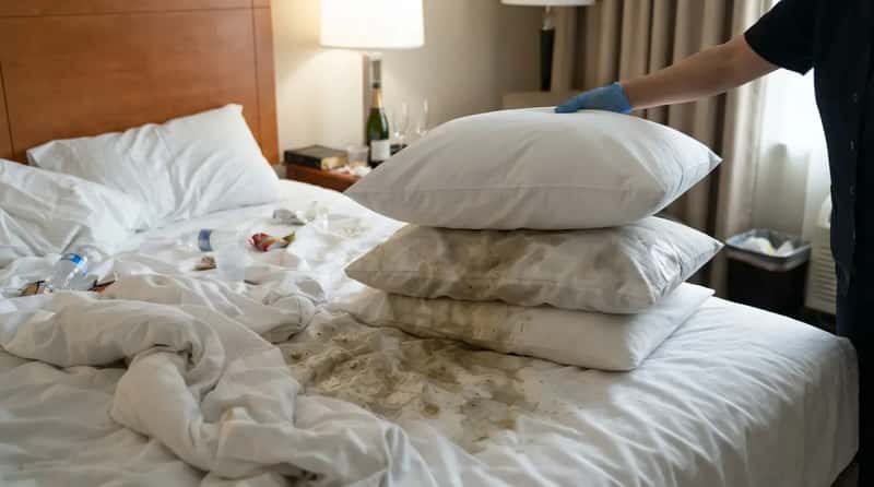 #4 - A Pillow Stacked on Top of a Mess (Image Credits: Gemini)
