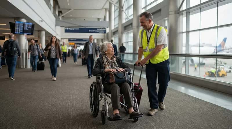 #22 - A Wheelchair Is Ready Even When the Traveler Says βI'm Fineβ (Image Credits: Gemini)