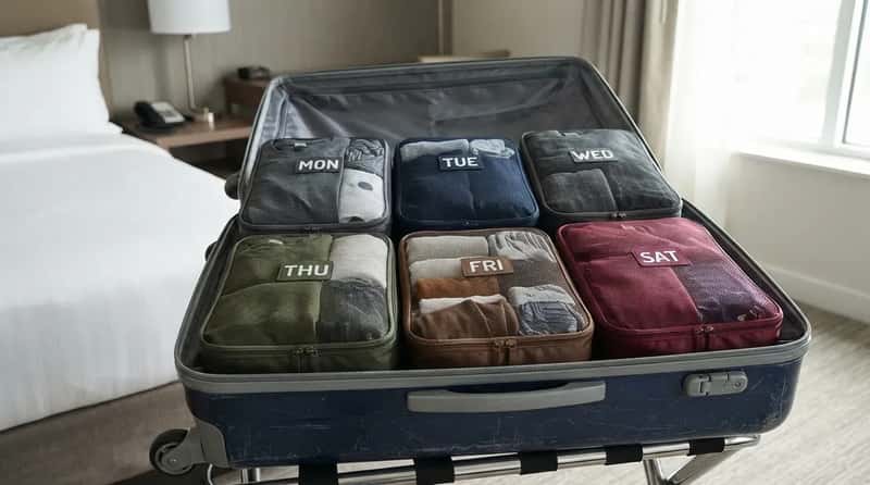 #15 - The Packing Cubes Sorted by Day, Not by Type (Image Credits: Gemini)