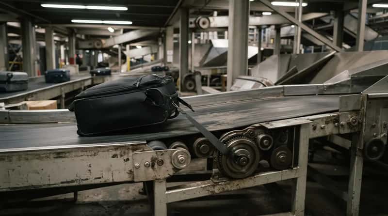#20 - Dangling Straps Are Snag Magnets on Conveyor Belts (Image Credits: Gemini)