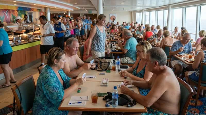 #19 - They Don't Turn Buffet Tables Into a Card Game Lounge (Image Credits: Gemini)