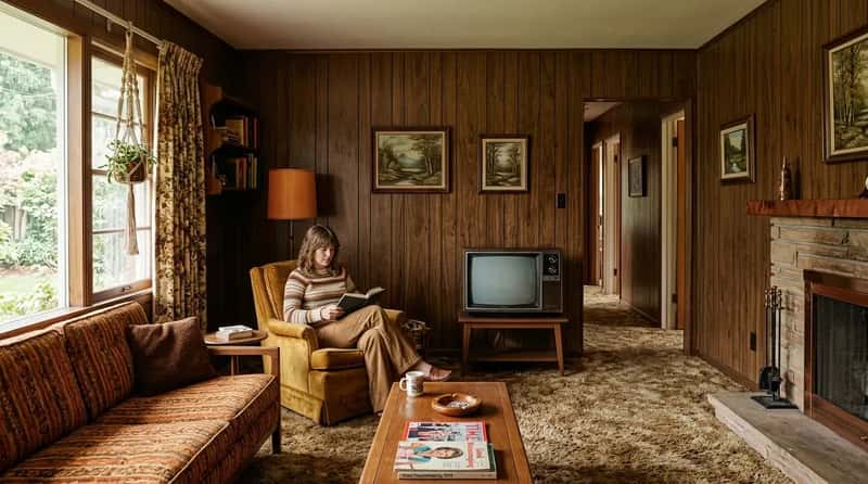 #25 - Wood Paneling in Every Room of the House (Image Credits: Gemini)