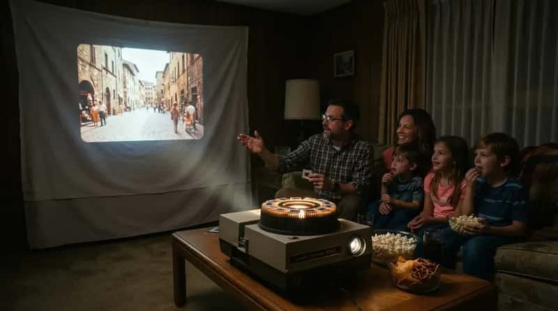 #2 - Slideshow Night with the Carousel Projector (Image Credits: Gemini)