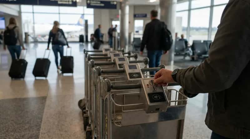 13. A Luggage Cart to Wheel Your Own Bags (Image Credits: Gemini)