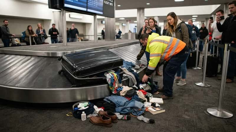 #3 - Watching a Packed Suitcase Burst Open and Spill Everywhere (Image Credits: Gemini)