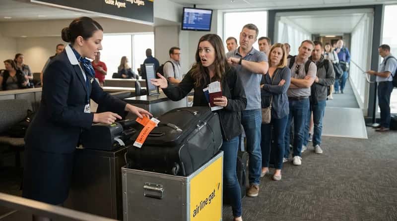 #18 - Trying to Board With a Bag That's Clearly Too Big (Image Credits: Gemini)