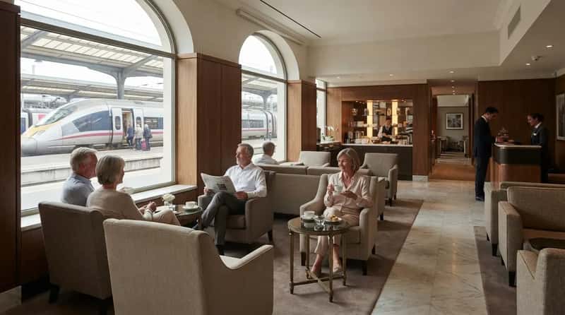 #4 - The Station Lounge Most Coach Passengers Never See (Image Credits: Gemini)