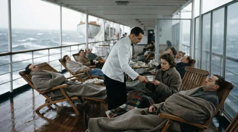 #21 - Seasick Passengers Ate on the Deck, Not at the Table (Image Credits: Gemini)