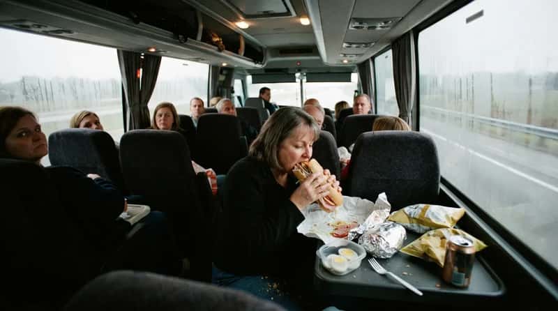 #12 - The Full Deli Lunch Unpacked on a Closed-Up Bus (Image Credits: Gemini)