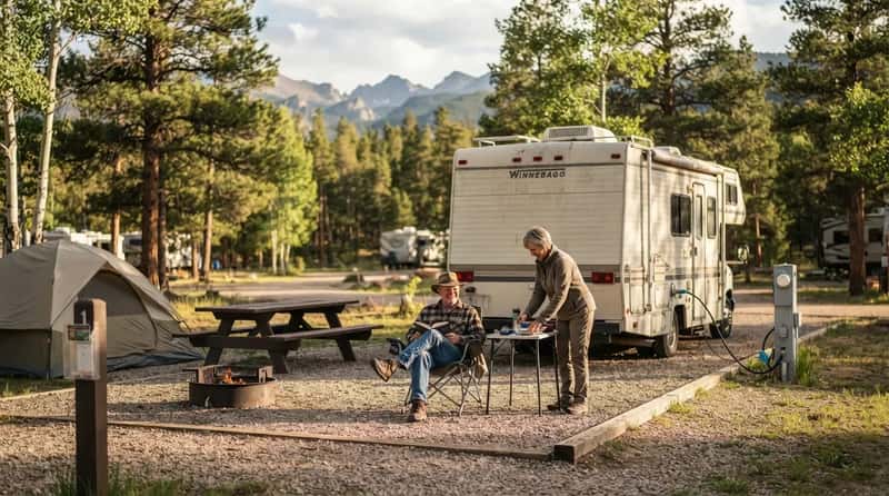 #7 - Half Off the Campsite, Night After Night (Image Credits: Gemini)