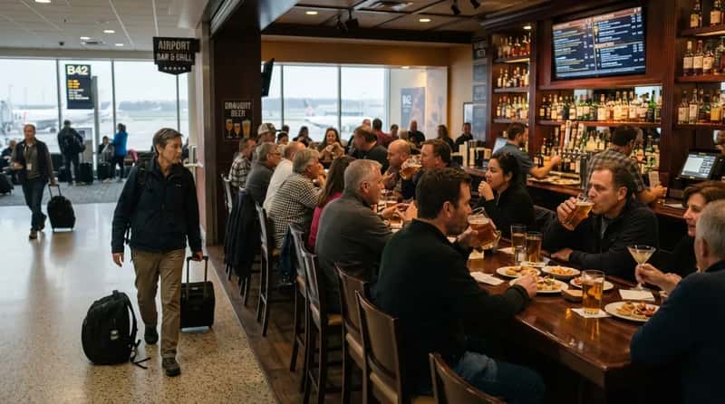 #10 - They Steer Clear of the "Free" Airport Bar Trap (Image Credits: Gemini)