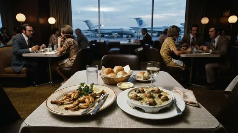 #9 - Some "International" Airport Cafes Served Frog Legs and Escargot (Image Credits: Gemini)