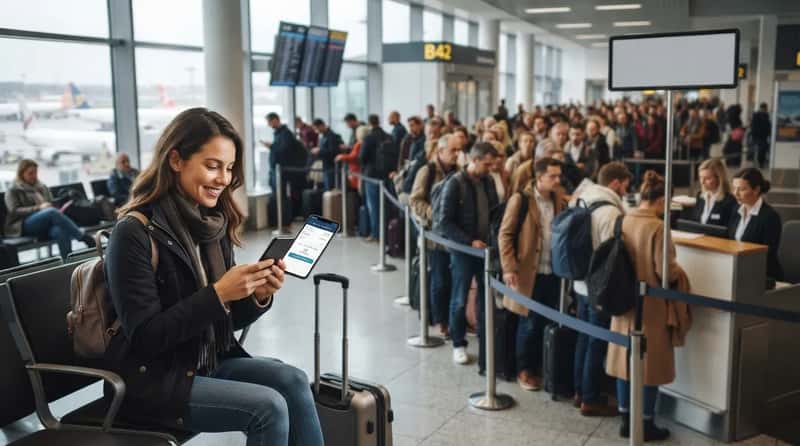 19. App-Based Self-Service Rebooking Beats the Phone Queue (Image Credits: Gemini)