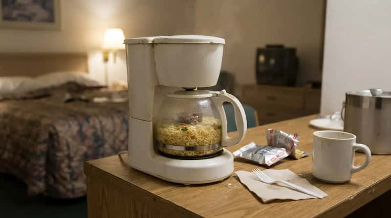 #10 - Cooking Dinner in the Coffee Pot (Image Credits: Gemini)