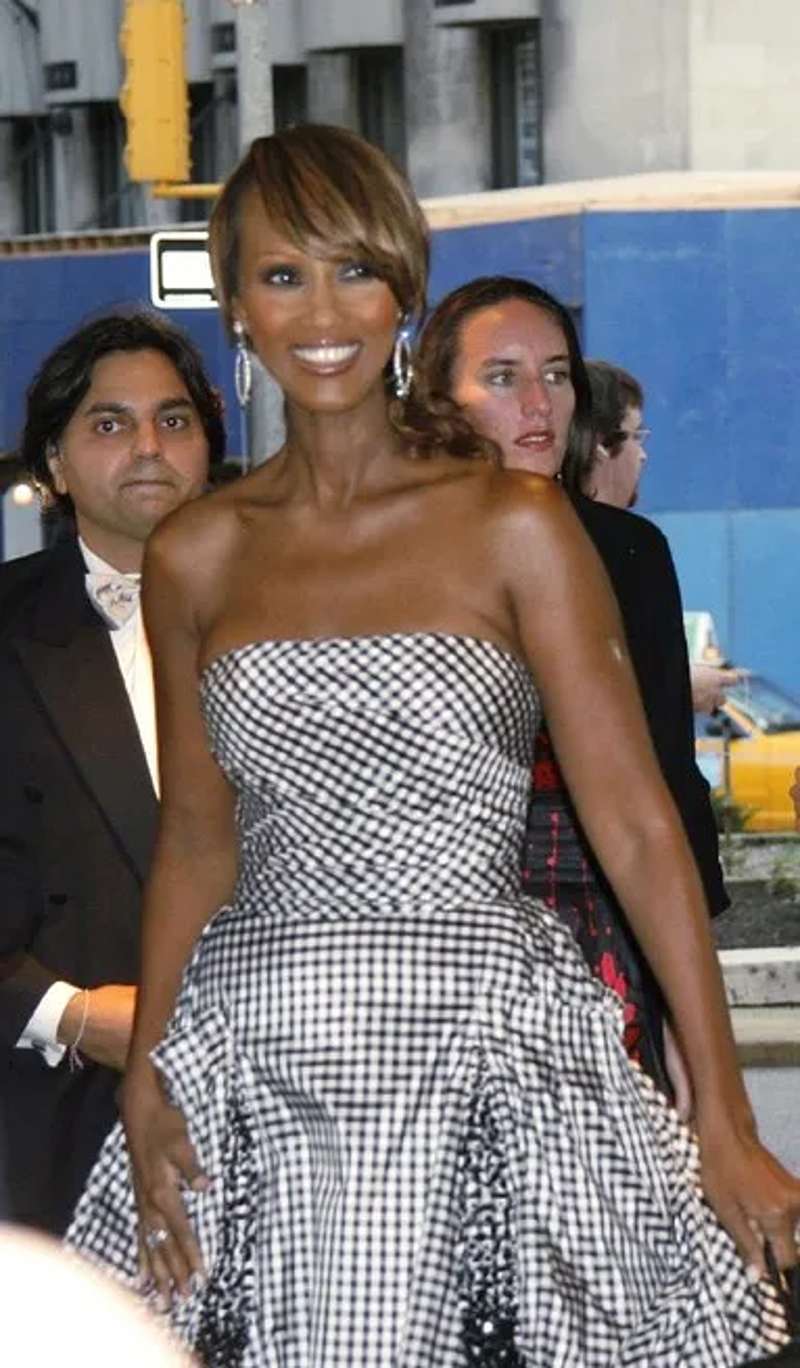 Iman, exiled from Somalia during political upheaval (Cropped from the original, She's with David Bowie and Iman, CC BY-SA 2.0)