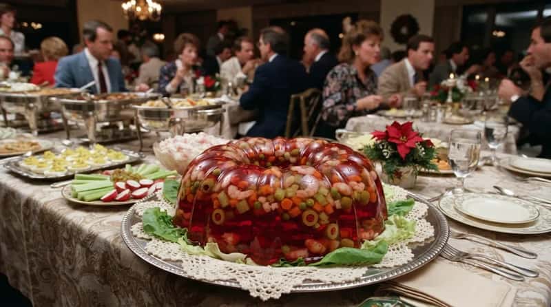 #19 - Jell-O Molds Turned Dinner Into a Wobbly Spectacle (Image Credits: Gemini)