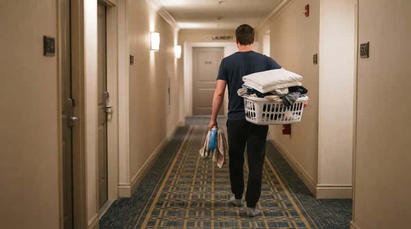 #14 - The Laundry Basket Making Its Weekly Commute (Image Credits: Gemini)