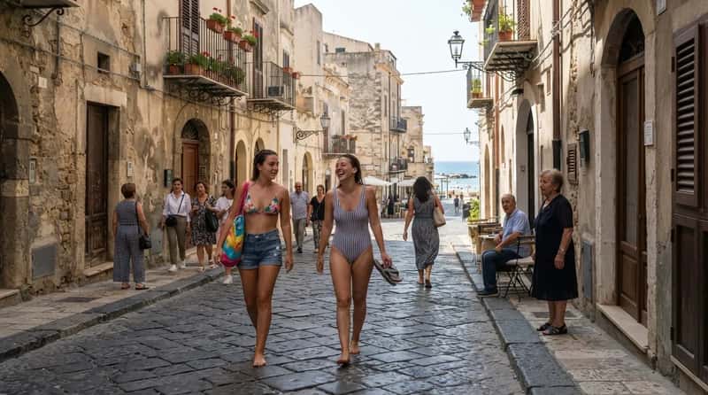 #8 - They Stroll City Streets Still in Swimsuits and Flip-Flops (Image Credits: Gemini)