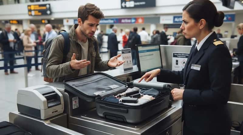 #22 - Trying to Check a Vape or E-Cigarette in the Suitcase (Image Credits: Gemini)