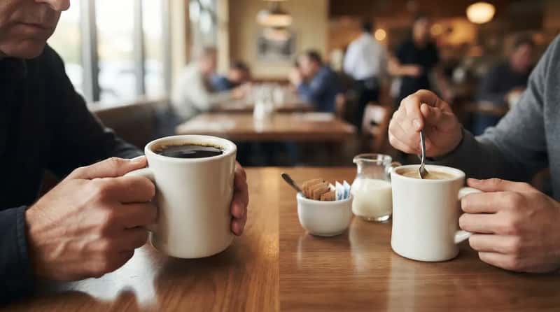 #15 - The Coffee Order Reveals the Real Mood, Not the Words (Image Credits: Gemini)