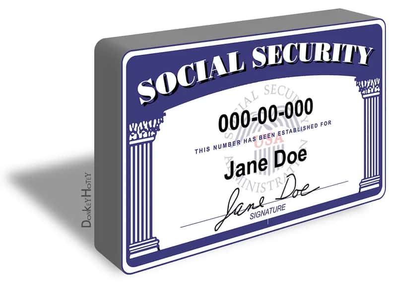 2. Social Security card (DonkeyHotey, Flickr, CC BY 2.0)