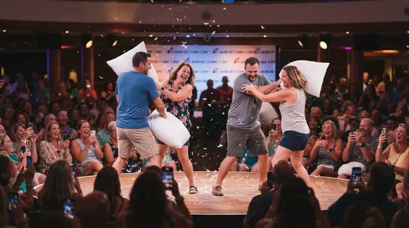 #16 - Carnival's Pillow Fights and Passenger Talent Shows (Image Credits: Gemini)