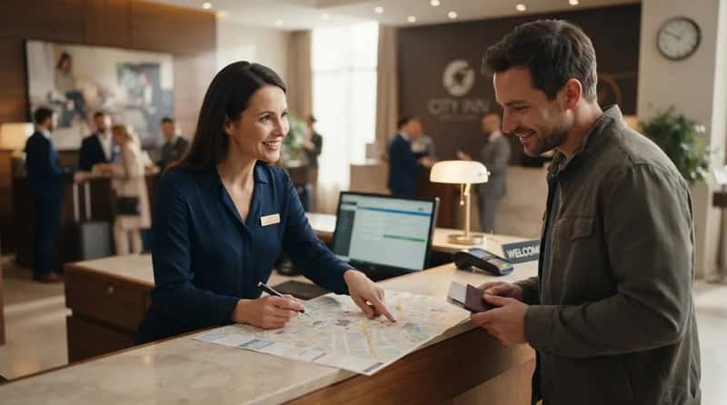 12. Get a Local Recommendation Directly From the Desk Agent (Image Credits: Gemini)