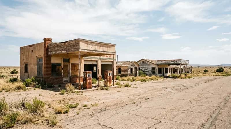 #10 - Glenrio Ghost Town, Texas/New Mexico Border (Image Credits: Gemini)
