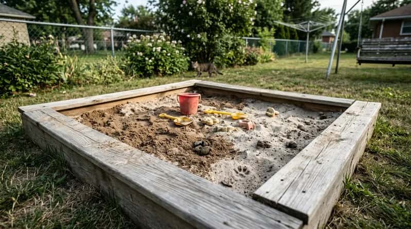 #18 - The Sandbox That Doubled as a Neighborhood Cat Bathroom (Image Credits: Gemini)