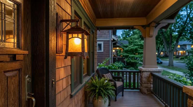 #2 - Gas or Electric Porch Sconces in Period Fixtures (Image Credits: Gemini)