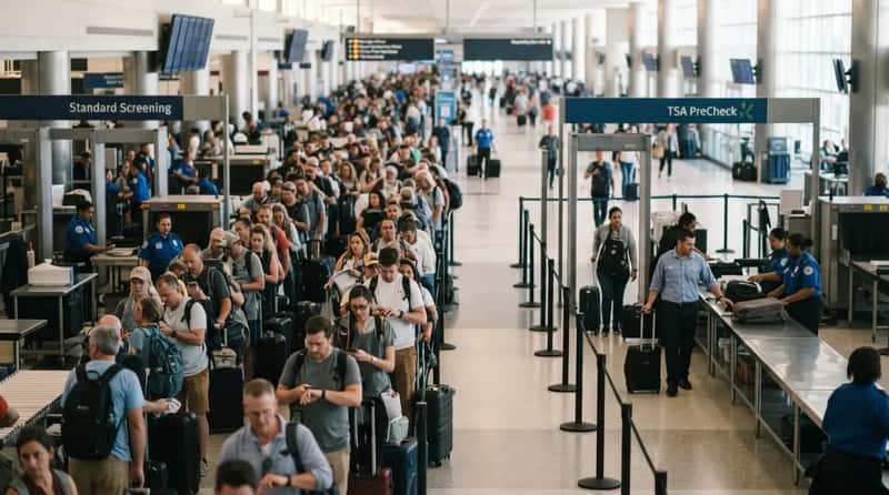 #15 - TSA Lines Turn Into a Lottery That Wrecks Tight Timelines (Image Credits: Gemini)