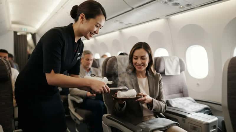 #2 - The Hot Towel That Signaled the Flight Was Still an Occasion (Image Credits: Gemini)