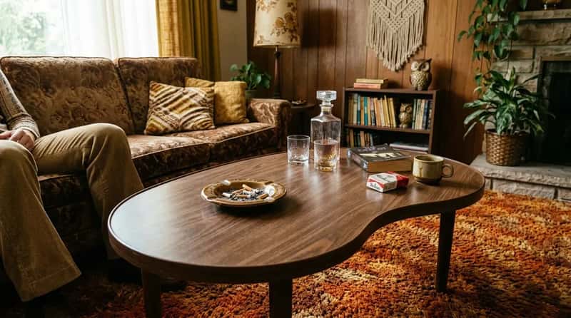 #9 - The Kidney-Shaped Coffee Table That Made No Ergonomic Sense (Image Credits: Gemini)