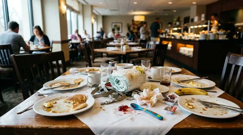 #2 - The Diaper-on-the-Table Diner (Image Credits: Gemini)