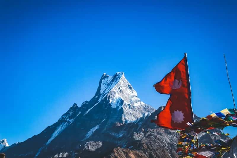 Nepal: the flag that isn't even a rectangle (Image Credits: Unsplash)