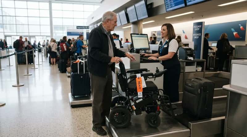 #3 - The Baggage Fee for a Wheelchair or Scooter That Doesn't Exist (Image Credits: Gemini)