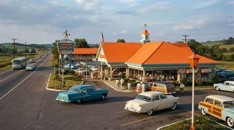 #20 - The Howard Johnson's Orange Roof That Meant You'd Made It (Image Credits: Gemini)