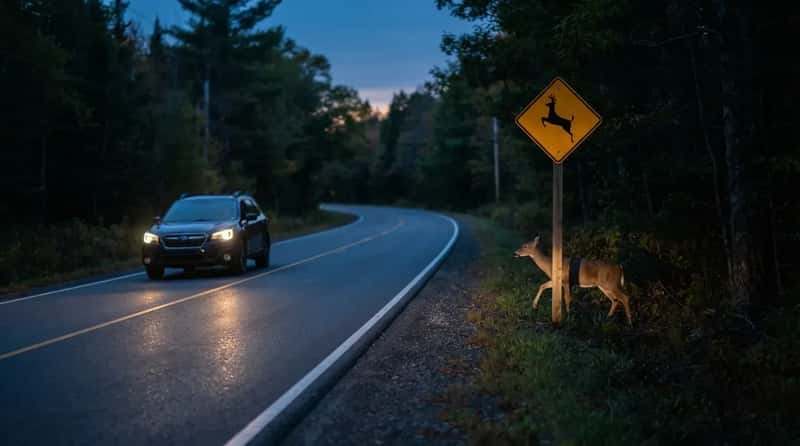 17. Deer Crossing Signs Get Taken Seriously at Dusk (Image Credits: Gemini)