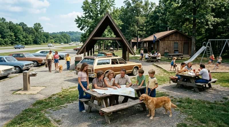 #4 - Rest Stops Were a Whole Sub-Culture of Vacation Life (Image Credits: Gemini)