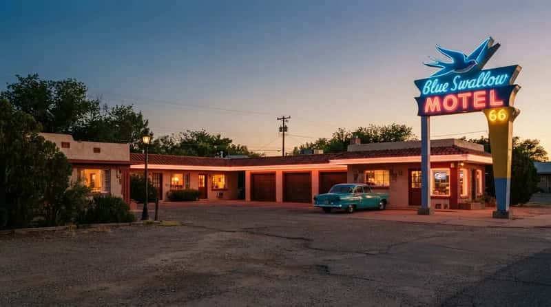 #2 - Blue Swallow Motel: The Neon Survivor Everyone Compares Every Other Motel To (Image Credits: Gemini)